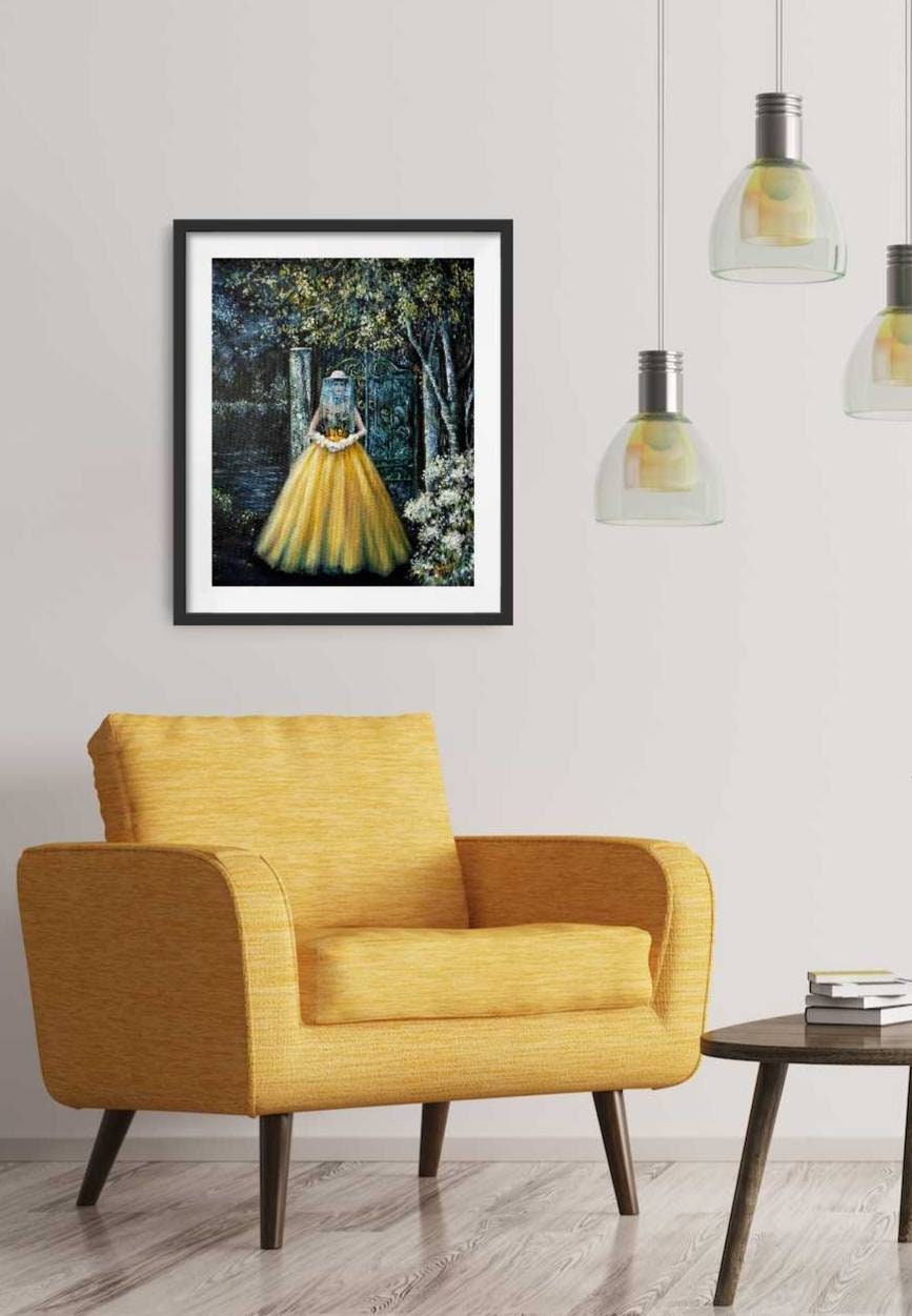 Queen bee art print "The BeeKeeper" Women Empowerment art print