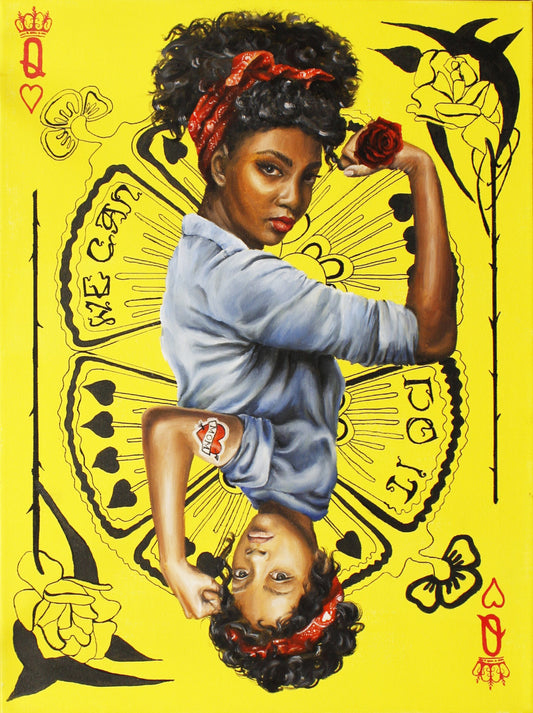 Digital Prints of Queen of Hearts Feminist Art Print by SamArtisan