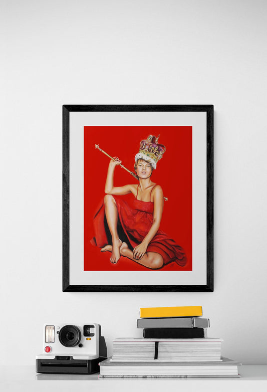 Digital Prints of Royalcore art print | Royal salute for the Queen|Vogue art print by SamArtisan