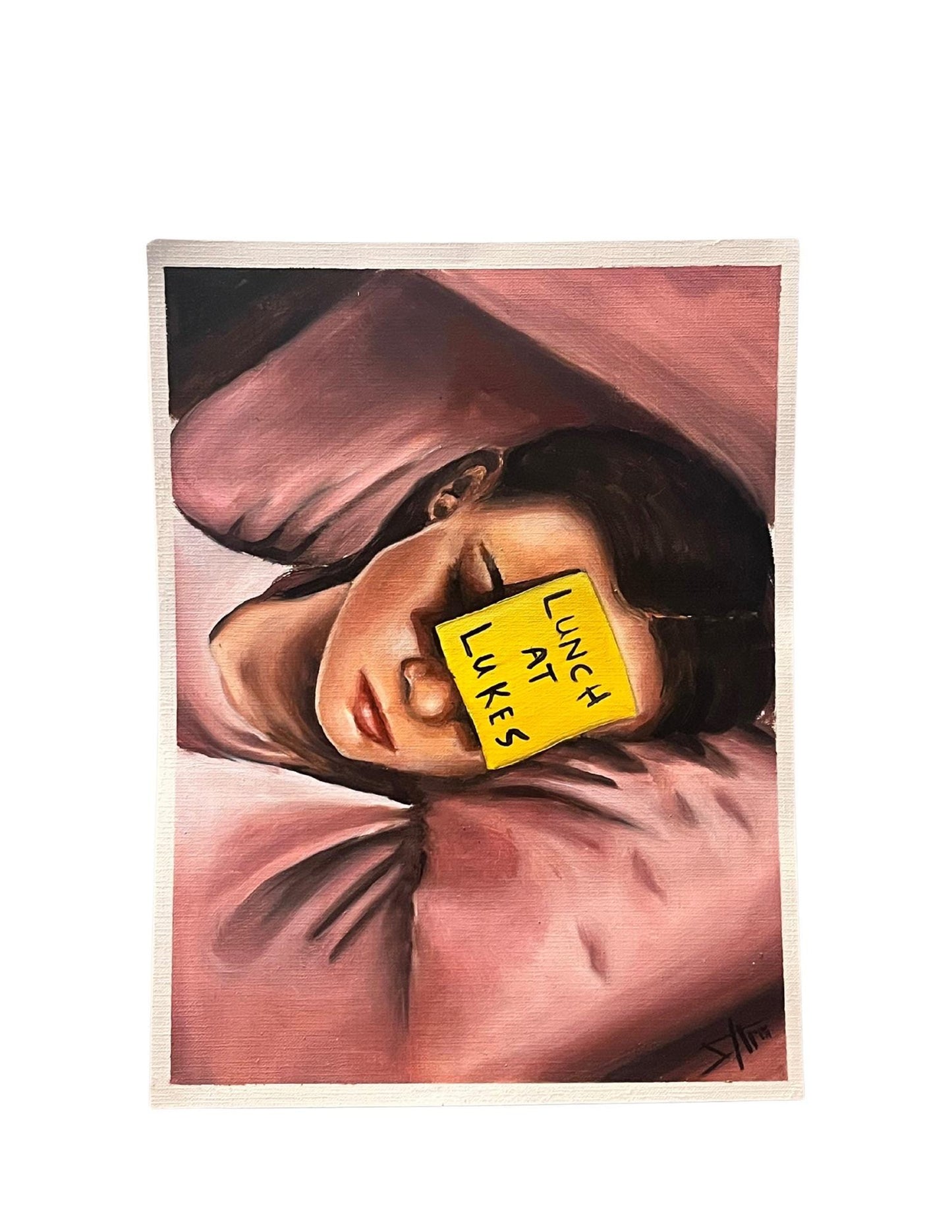Original oil painting - Lunch at Lukes - Rory Gilmore