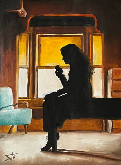 Art & Collectibles of Sophie & Benedict Fine Art Print - Original Painting by SamArtisan