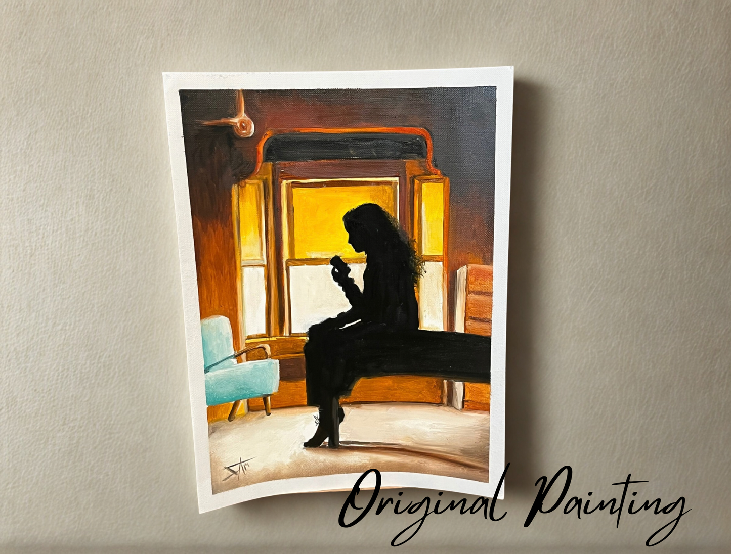 Felicity Original Oil Painting | 90s Nostalgia Art | One of a Kind