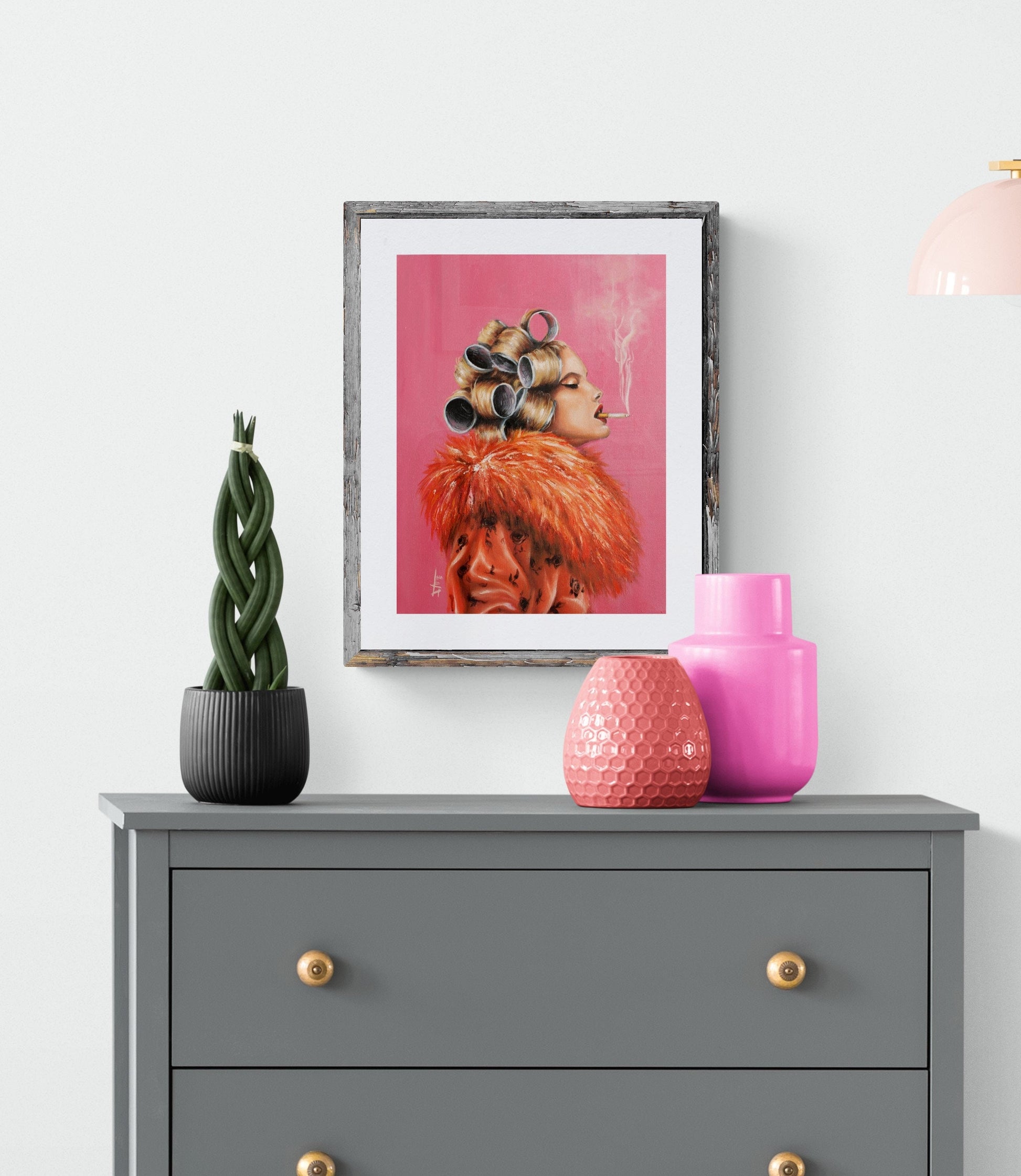 Giclée of Ladies night | signed print from original oil painting |Vogue wall art by SamArtisan