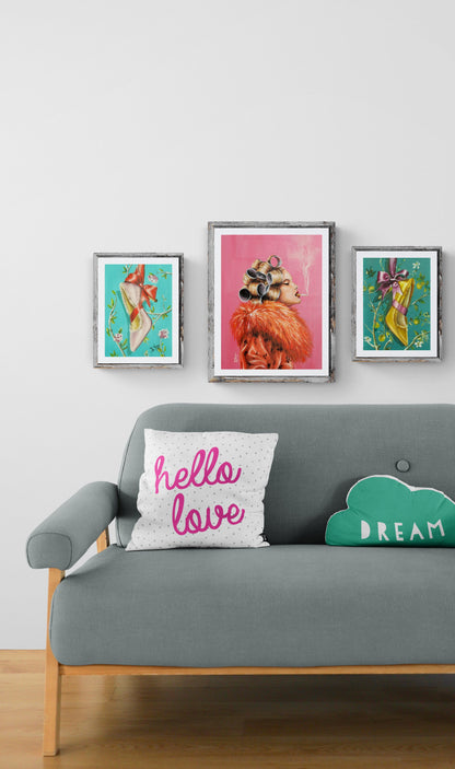 Giclée of Ladies night | signed print from original oil painting |Vogue wall art by SamArtisan