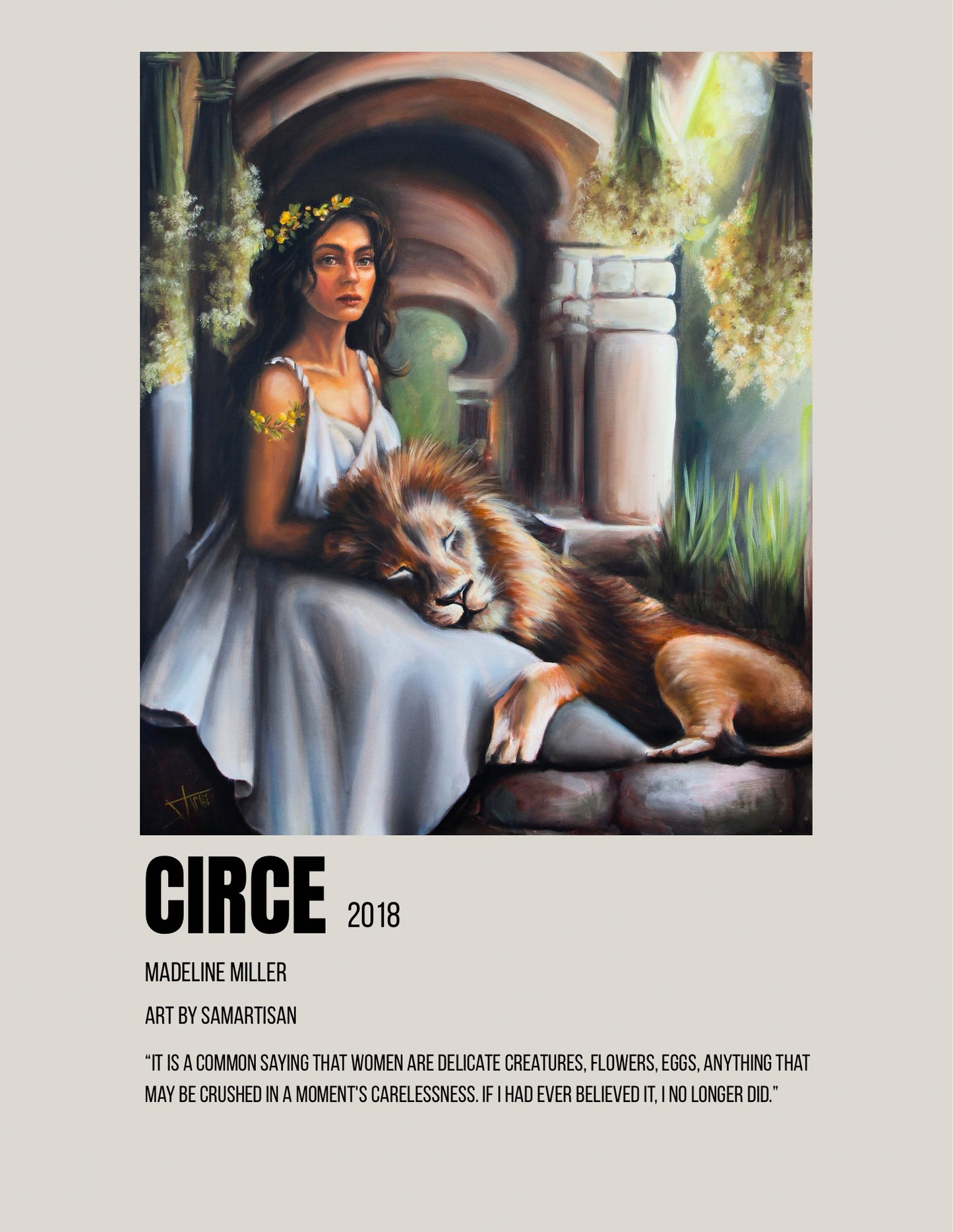 Circe – 24x30” Original Oil Painting | Greek Mythology-Inspired Art | Feminine Strength | Book-Inspired Artwork