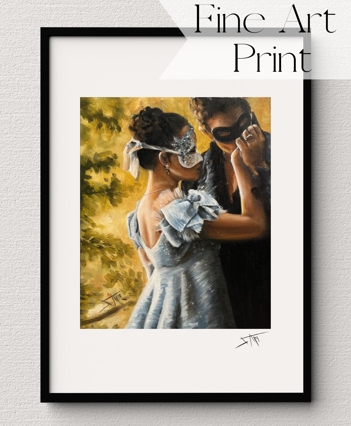 Sophie & Benedict Bridgerton , Fine Art print from Original Painting