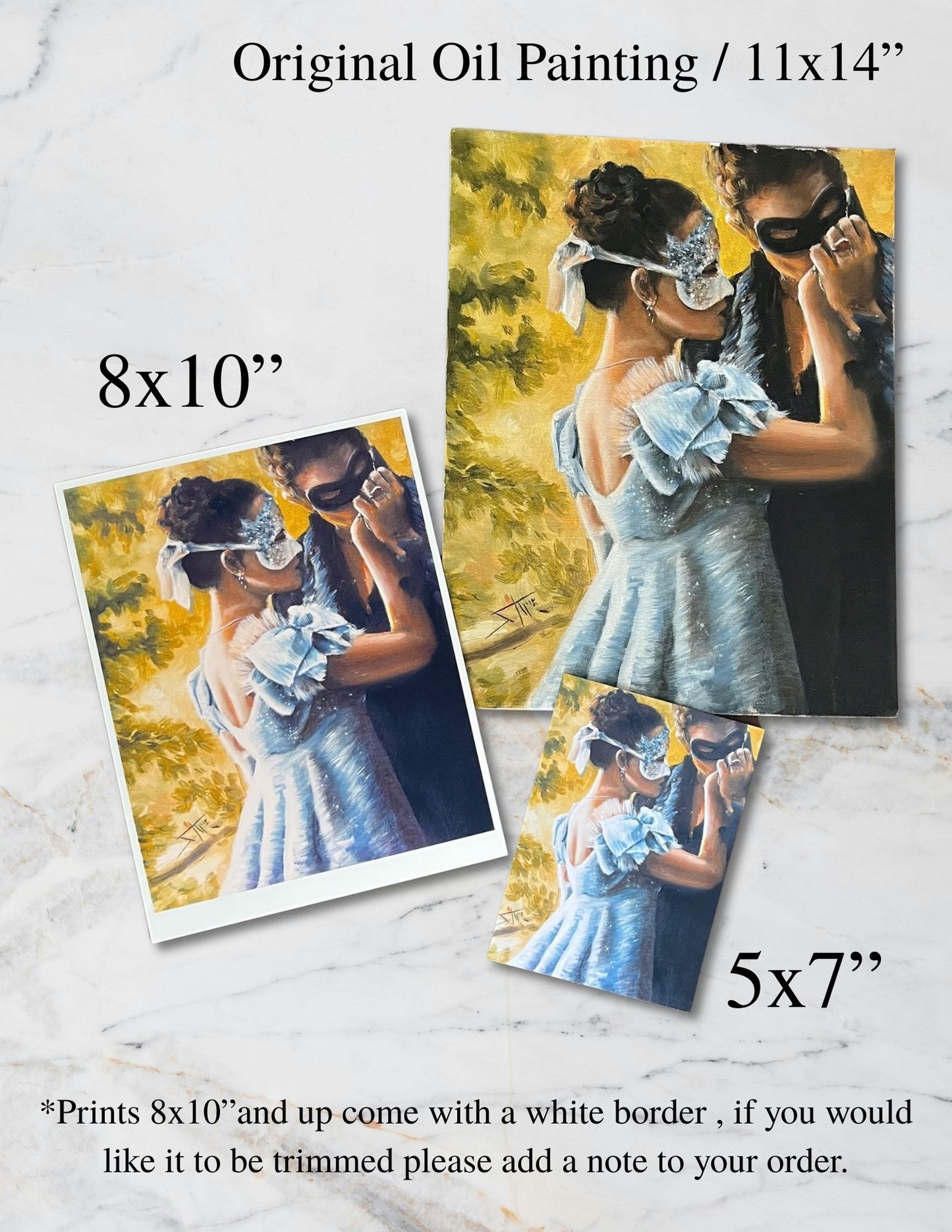 Sophie & Benedict Bridgerton , Fine Art print from Original Painting