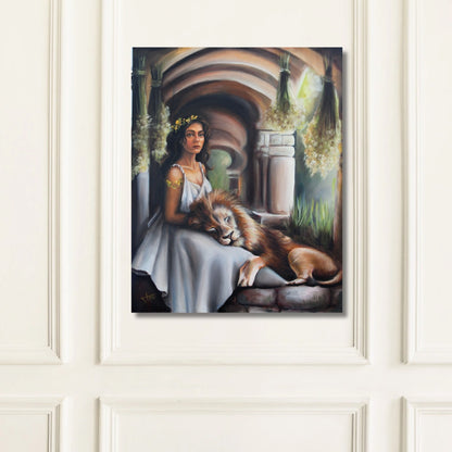 Oil Painting of Circe: Original 24x30" Greek Mythology Oil Painting by SamArtisan
