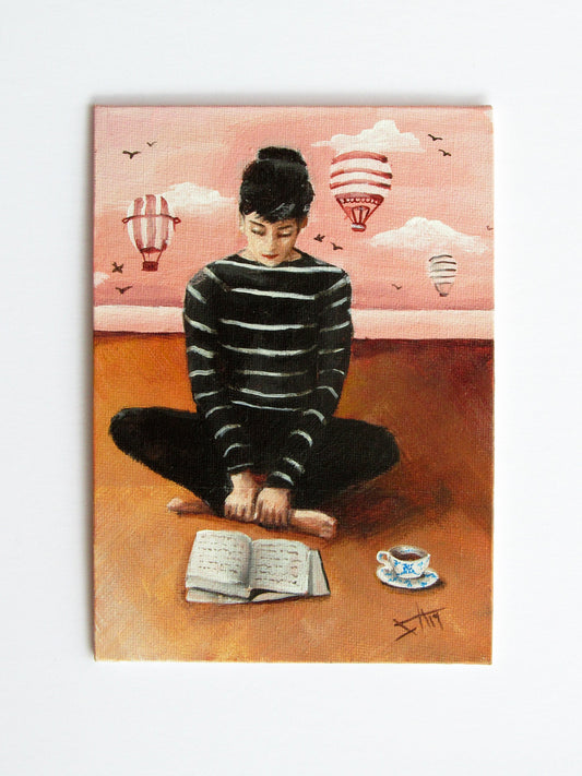 Audrey Hepburn inspired Art print 8x10"