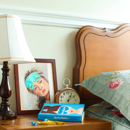 Music & Movie Posters of Audrey Hepburn Art print, Breakfast at Tiffany's " Blue Mask " Bedroom art ,self care by SamArtisan