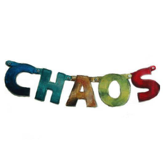 Chaos Art print from original painting, Calligraphy /typography art