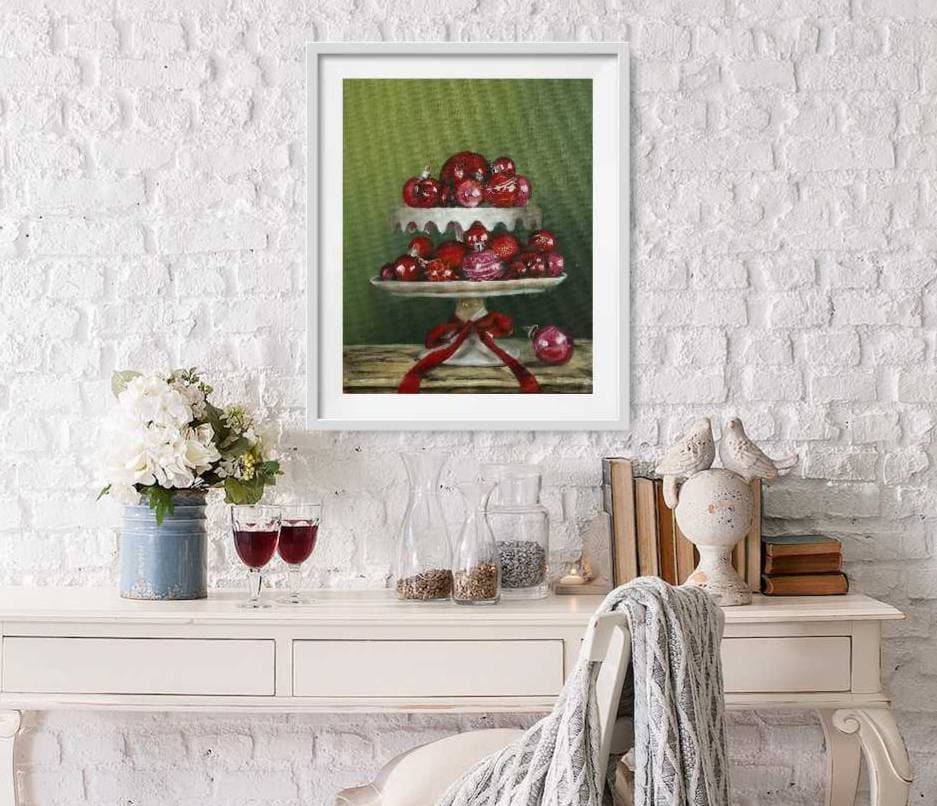 Alexa Decorate the tree , Christmas ornaments wall art ,holiday wall art decor