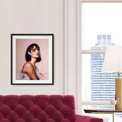 Digital Prints of Party girl art print| stars in her eyes |Retro art print by SamArtisan