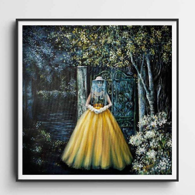Queen bee art print "The BeeKeeper" Women Empowerment art print