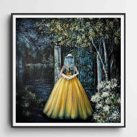 Queen bee art print "The BeeKeeper" Women Empowerment art print