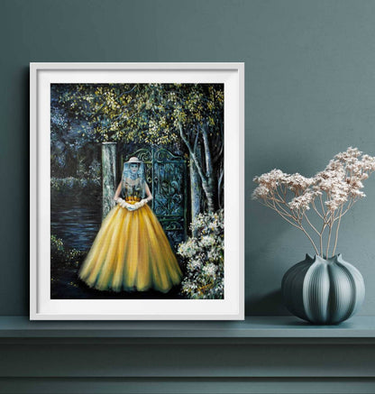 Digital Prints of Queen bee art print "The BeeKeeper" Women Empowerment art print by SamArtisan