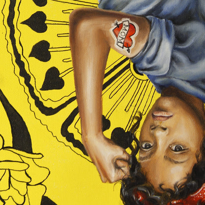 Digital Prints of Queen of Hearts Feminist Art Print by SamArtisan