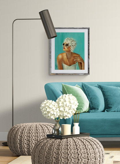 Digital Prints of Vintage 1950s Beach Bathing Beauty Art Print by SamArtisan