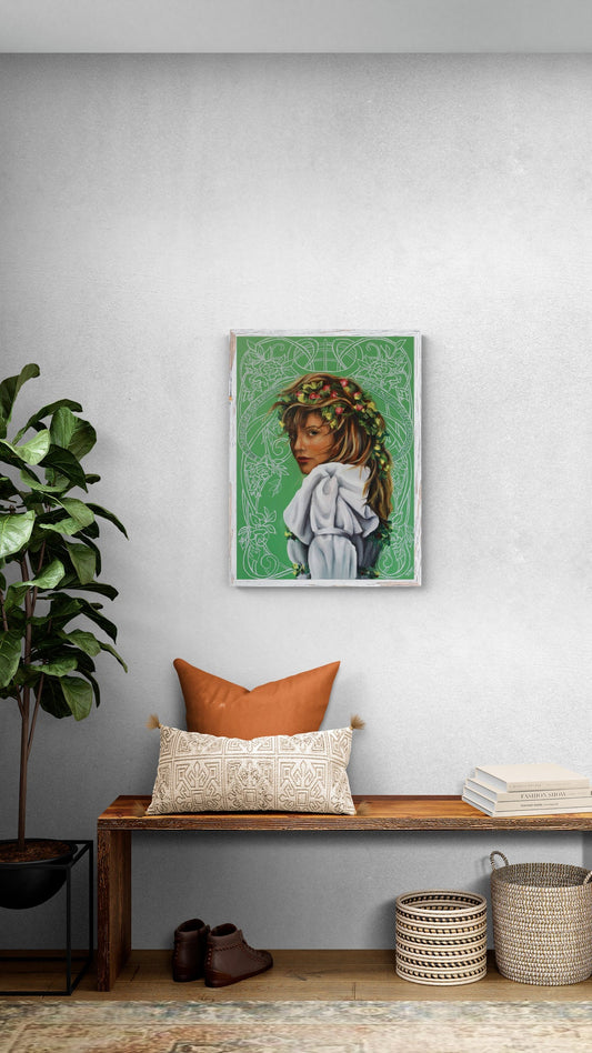 Digital Prints of Jane Birkin portrait art print |wonderwall |art nauveau by SamArtisan