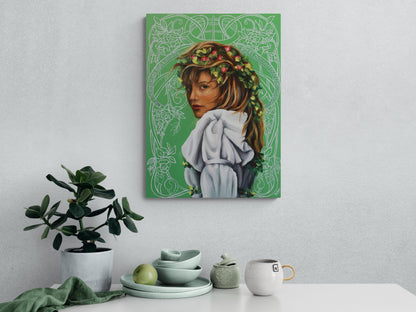Digital Prints of Jane Birkin portrait art print |wonderwall |art nauveau by SamArtisan