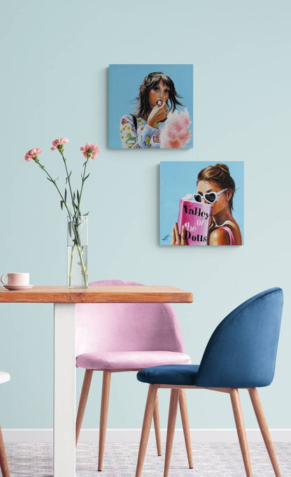 Digital Prints of Retro portrait -art print - Valley of the dolls novel by SamArtisan