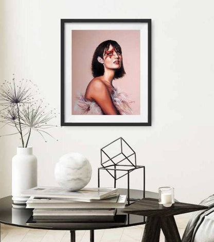 Digital Prints of Party girl art print| stars in her eyes |Retro art print by SamArtisan