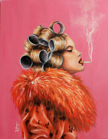 Giclée of Ladies night | signed print from original oil painting |Vogue wall art by SamArtisan