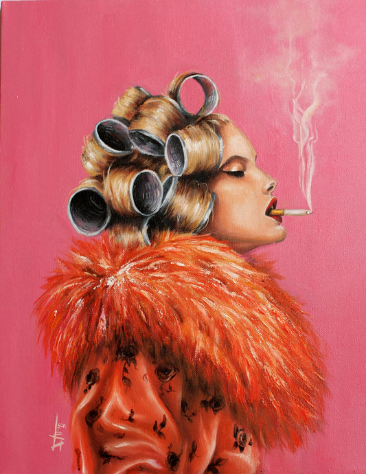 Ladies night | signed print from original oil painting |Vogue wall art