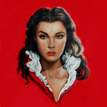 Digital Prints of Scarlett O'Hara art print ,Vivien Leigh in the timeless Gone with the wind by SamArtisan