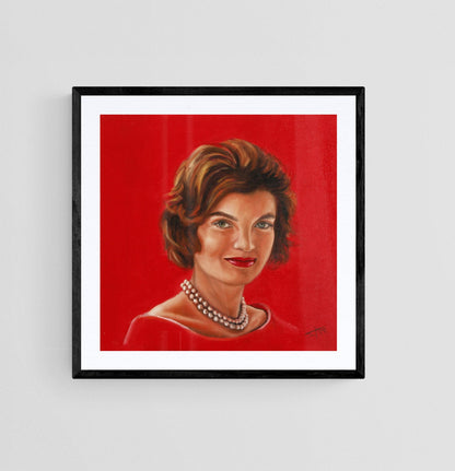 Digital Prints of Jackie Kennedy art print | First Lady and Fashion icon Jacqueline Kennedy Onassis by SamArtisan