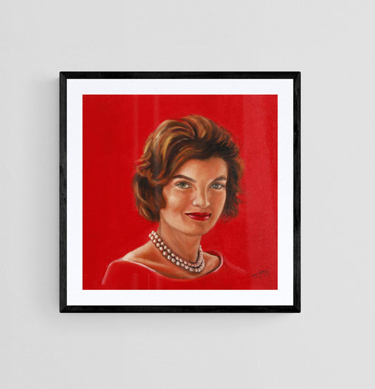 Digital Prints of Jackie Kennedy art print | First Lady and Fashion icon Jacqueline Kennedy Onassis by SamArtisan