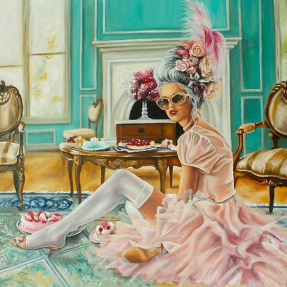 Digital Prints of Marie Antoinette instant gallery wall art, high quality archival fine art prints by SamArtisan