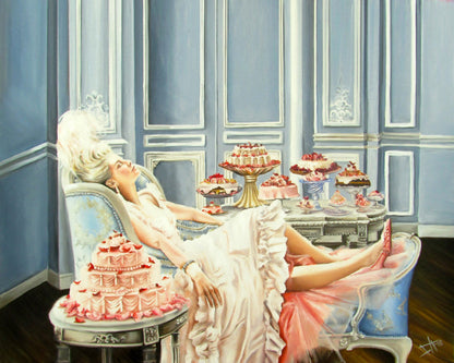 Digital Prints of Marie Antoinette instant gallery wall art, high quality archival fine art prints by SamArtisan