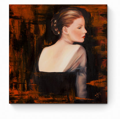 Oil of Academia portrait ,Oil painting on canvas , Evening flare by SamArtisan