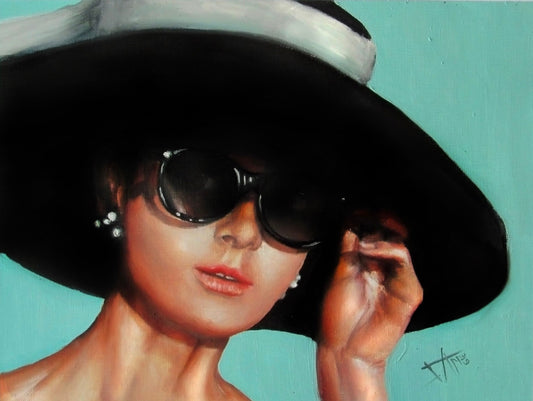 Audrey Hepburn Art print  Breakfast at Tiffany's  ,fashion art , movie art , Holly Golightly