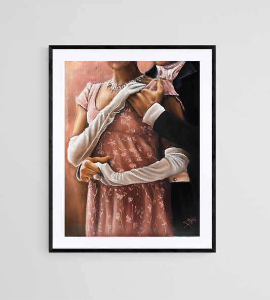 Bridgerton season 2 art print ,Kate and Anthony dance ,object of desire, the viscount who loved me