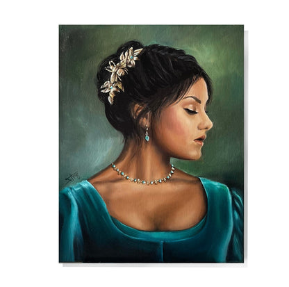 Digital Prints of Kate Sharma Art print from Original oil painting , Regency Art season 2 inspired art, The viscount who loved me by SamArtisan