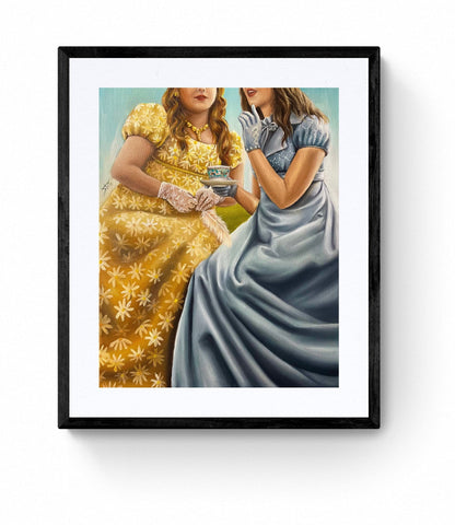 Art & Collectibles of Spill the tea,Regency Art Art print by SamArtisan