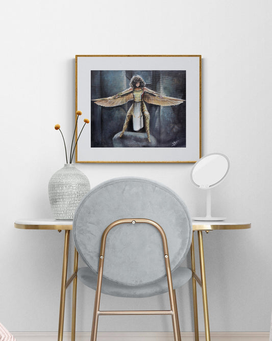 Digital Prints of Layla the Scarlet Scarab ,Egyptian superhero art print by SamArtisan