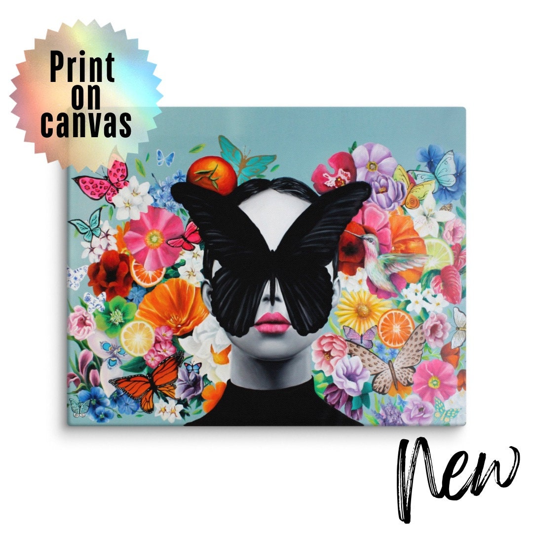 Bloom | Canvas Art print , feminine and floral explosion