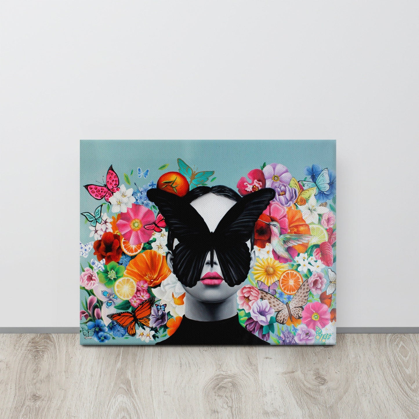 Bloom | Canvas Art print , feminine and floral explosion