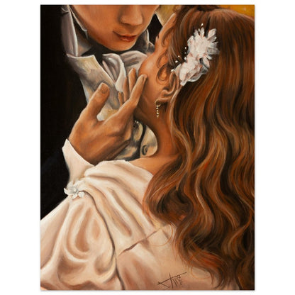 Digital Prints of Pen and Colin wedding - Canvas art print from original oil painting - Regency Art inspired wall art by SamArtisan