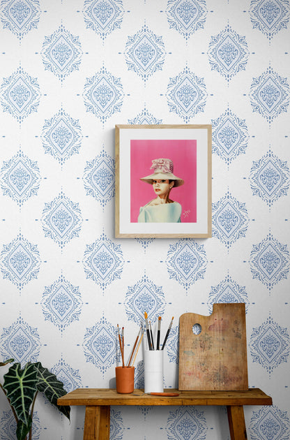 Giclée of Audrey Hepburn |coquette art print |signed print from original oil painting by SamArtisan