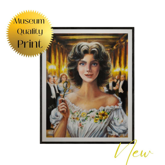 Historical Romance Inspired art print , Mrs Derrick ,literary art gift
