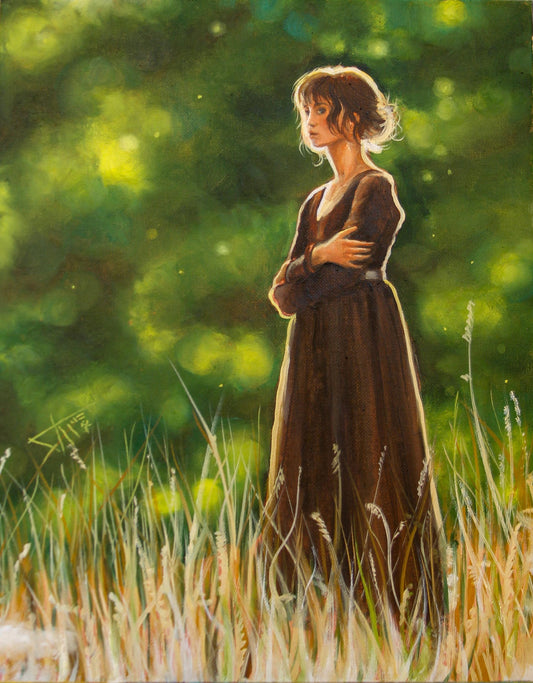Digital Prints of Elizabeth Bennett ,Art Print from Original oil painting pride and prejudice by SamArtisan