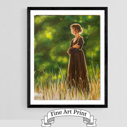 Digital Prints of Elizabeth Bennett ,Art Print from Original oil painting pride and prejudice by SamArtisan