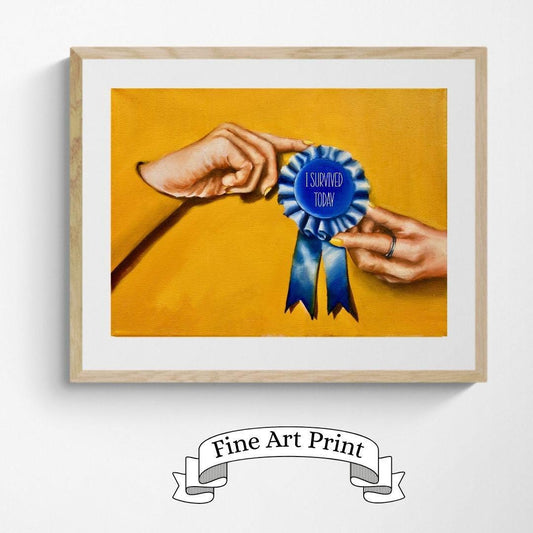 Digital Prints of Everyday Bravery custom art print from hand painted original painting by SamArtisan