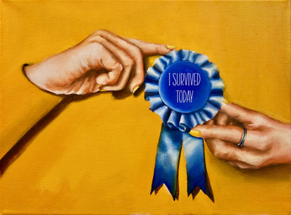Digital Prints of Everyday Bravery custom art print from hand painted original painting by SamArtisan