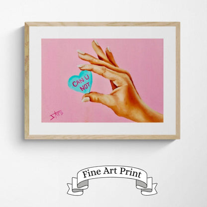 Digital Prints of Can you NOT -Fine art print from original oil painting by SamArtisan