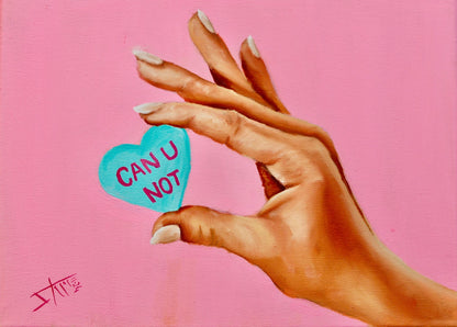 Digital Prints of Can you NOT -Fine art print from original oil painting by SamArtisan